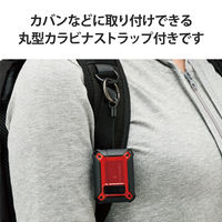 AirPods Pro 第2世代 ケース ハイブリッド フタ開閉ロック機能 レッド AVA-AP4ZEROLRD エレコム 1個（直送品）