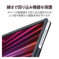 iPad Pro 12.9インチ用 ケース ソフトレザー 手帳型 2アングル ブラック TB-A22PLPLFBK エレコム 1個（直送品）