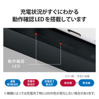 ワイヤレス充電器 7.5W+5W マグネット式 スタンド 同時充電可 おくだけ充電 ブラック W-MS06BK エレコム 1個