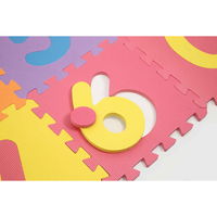 ユノックス パズルマット ジョイントマット 数字 9枚入り 厚さ1.4cm 266086 1個（直送品）