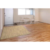 ユノックス ジョイントマット 木目調 9枚入り 厚さ1cm ライトブラウン 268573 1個（直送品）