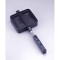 下村企販 ホットサンドメーカー 角型 両面焼き ガス火専用 266666 1個（直送品）