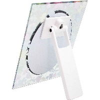 パラデック 八角ミラー 幅21cm ウォールミラー スタンドミラー 花柄 壁掛け 卓上ミラー 八角 ミラー 鏡 かがみ 331127 1個（直送品）