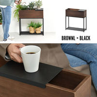 B.Bファニシング Lidプランターボックス 幅550×奥行220×高さ600mm ブラウン ONPT0088TEBRN 1台（直送品）