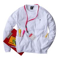 GLADIATOR G-958 5ポケット長袖Tシャツ ホワイト SS コーコス信岡 1着（直送品）