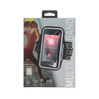 オウルテック 防水防汗性能 装着しながらスマホの操作ができるアームバンド ブラック OWL-ARMBND01-BK 1個