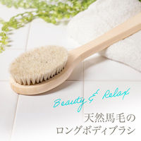 コモライフ 天然馬毛のロングボディブラシ 391554 1本（直送品）