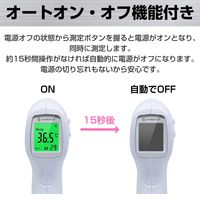 【2個セット】RAMEDICO 非接触体温計 KA100  管理医療機器 赤外線温度計  簡単操作 衛生的 自動電源オフ 軽量 乾電池使用（直送品）