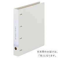 リヒトラブ リクエスト Ｄ型リングファイル 4穴 A4タテ 背幅41mm 青 G1270-24 1冊