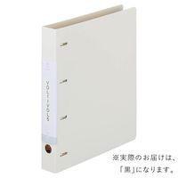 リヒトラブ リクエスト D型リングファイル 4穴 A4タテ 背幅41mm 黒 G1270-24 1箱(10冊入)