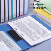 リヒトラブ リングファイル A4タテ 背幅27mm 橙 F867U-4 1セット（10冊入）