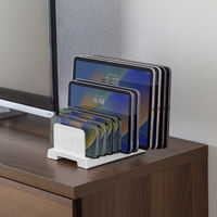 サンワサプライ タブレット・スマートフォン用スタンド(10台収納タイプ) PDA-STN20WN 1台（直送品）