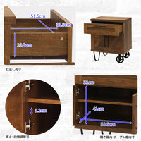 エイ・アイ・エス ロバスト キャビネット 幅600×奥行450×高さ753mm ブラウン ROB-7560CB BR 1台（直送品）