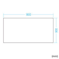 サンワサプライ プロジェクタースクリーン(マグネット式) 65型 W1800×D900mm PRS-WB9018K 1個