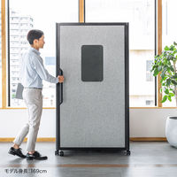 セミクローズ型 ワークブース 幅1000×奥行1176.5×高さ1824mm グレー SPT-PB007GY 1台（直送品）