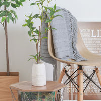 不二貿易 フェイクグリーン ギンモクセイ セラミックポット 41133 1個