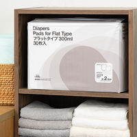 【新パッケージのお届け】アスクル×エルモアいちばん　フラットタイプ　フラットシート　オムツフラット300ml 1箱(6パック×30枚) オリジナル
