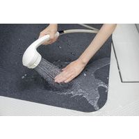 サンコー ゲーミングチェアマット ずれない 滑り止め 洗える デスク ダークグレー 90×120cm 1枚 KX-40 日本製