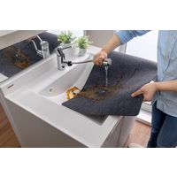 サンコー おくだけピタッ ゲーミングデスクマット ダークグレイ KX-75 床保護 ずれない デスク 洗える おくだけ吸着 日本製 1個（直送品）