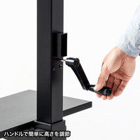 サンワサプライ 壁寄せ手動上下昇降液晶ディスプレイスタンド CR-LAST24 1台（直送品）