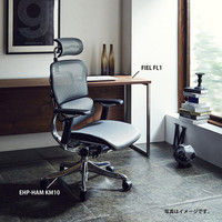 【軒先渡し】 エルゴヒューマン プロ ロー 背メッシュ座モールドクッション 可動肘付 独立式ランバーサポート付 レッド×ブラック 1脚（直送品）