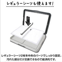 ペティオ 片手でらくらく ドッグトレー グレー ワイド 1個