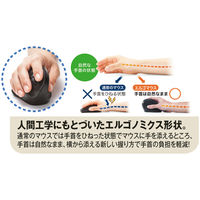 ワイヤレスマウス　無線　静音　5ボタン　大型サイズ　ブルーLED　MA-ASWBL43R　サンワサプライ　1個（直送品）