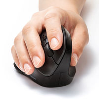 ワイヤレスマウス　無線　静音　5ボタン　大型サイズ　ブルーLED　MA-ASWBL43BK　サンワサプライ　1個（直送品）