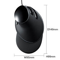 サンワサプライ 有線ブルーLEDエルゴマウス MA-ERG12 1個（直送品）