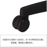 SEKI ボリュームクッションチェア グリーン 1脚 オフィスチェア 肘無し コンパクトサイズ 脚幅585mm 座幅470mm 背座：布張り