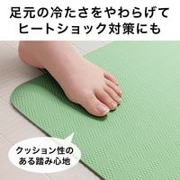 サンコー お風呂洗い場マット 薄い 滑り つまずき予防 両面ずれにくい 防水 1個 60×90cm グリーン AF-10