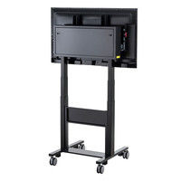 サンワサプライ 60型～84型対応電動上下昇降ディスプレイスタンド CR-PL28BK 1台（直送品）