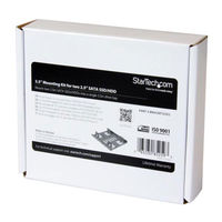 SATA HDD対応2.5インチ変換マウンタ（2台用）　BRACKET25X2　1個　StarTech.com