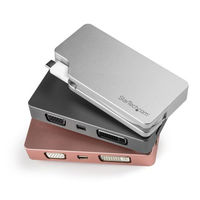 USB-C マルチ変換ビデオアダプター／シルバー　CDPVGDVHDMDP　1個　StarTech.com（直送品）