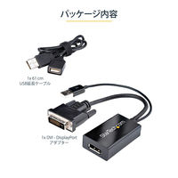 Startech.com DVI - DisplayPort 変換アダプタ USBバスパワー DVI2DP2 1個