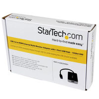 Startech.com USB 3.0-HDMI変換アダプタ(USBポート x1付き) USB32HDEH 1個