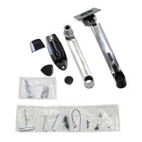 エルゴトロン LX ウォールマウント モニターアーム シルバー 34インチ(3.2～11.3kg)まで VESA規格対応 45-243-026