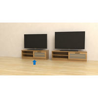 エイ・アイ・エス アブレスト TV100 テレビ台 幅990×奥行400×高さ350mm ナチュラル ABR-100TV NA 1台（直送品）