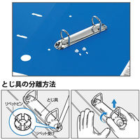 コクヨ Dリングファイル ER A4タテ 2穴 背幅34mm 緑　グリーン　フ-UDR420G　10冊