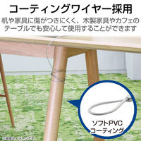 セキュリティワイヤー/南京錠/マルチロックパーツ/スロットサイズ(3×7mm・2.5×6mm・3.2×4.5mm)/通常キー ESL-3A（直送品）