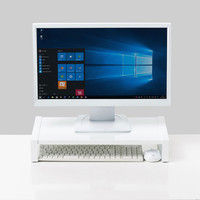 サンワサプライ スチール製机上ラック（W500） ホワイト MR-LC207W 幅500×奥行257×高さ89mm 1台（直送品）