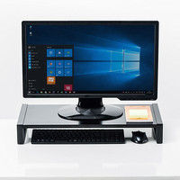 【在庫限り処分品】サンワサプライ スチール製机上ラック（W600）ブラック MR-LC208BK 幅600×奥行257×高さ89mm 1台（直送品）