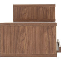 佐藤産業 FREX（フレックス）ローボード 幅1050～1900×奥行398×高さ400mm FX40-105RL BR 1台（直送品）