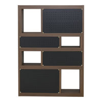 佐藤産業 Like（ライク）伸縮ラック 幅900×奥行298×高さ1257mm LK120-90SSR LBR 1台（直送品）