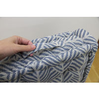 萩原 インド綿クッキークッション クラック ネイビー 約幅42×奥行42×厚さ10cm 270061565 1枚