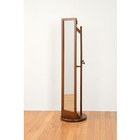 【軒先渡し】萩原 回転ミラー VD-7029DBR ブラウン （約）幅φ45×高さ170cm 1台（直送品）