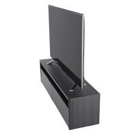 HAMILeX Badic（バディック）シリーズ リビングボード テレビ台 ブラック木目柄 幅1448×奥行350×高さ398mm B-7304 1台（直送品）