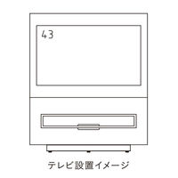 HAMILeX Walmore（ウォルモア） テレビスタンド ブラック 有効内寸：幅420×奥行300×高さ140mm WA-8313 1台（直送品）
