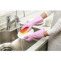 【ビニール手袋】 ショーワグローブ ナイスハンドミュー中厚手 NHMIC-SP ピンク 1双