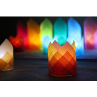 クラサワ 折り紙 ひかりとり紙 　2サイズ（7.5cm角／15cm角）×7色アソート　P0200 1袋（168枚入）